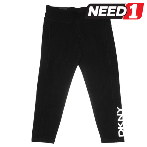 DKNY SPORT Women's High Waisted Leggings with Side Pockets - need1