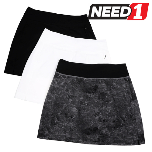 3pc Women's Hybrid Skort