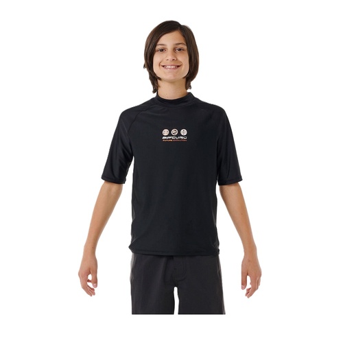 Boy's Future Evolution UV Short Sleeve Rash Vest