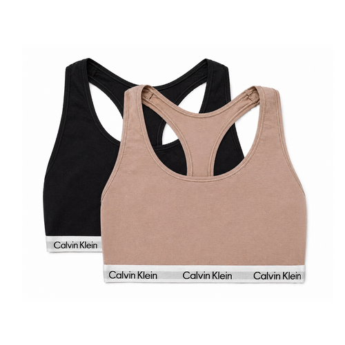 2 x Women's Unlined Soft Cotton Stretch Bralettes