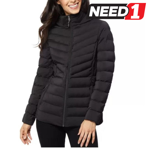 Women's Power Stretch Puffer Jacket, Black