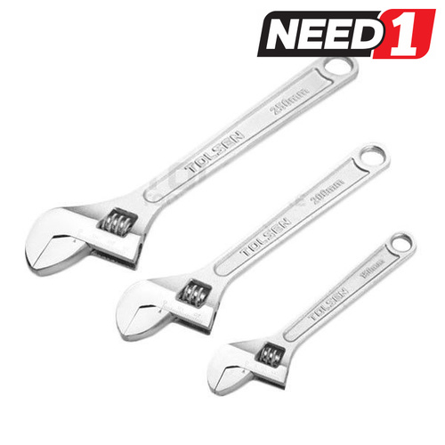3pc Adjustable Wrench Set