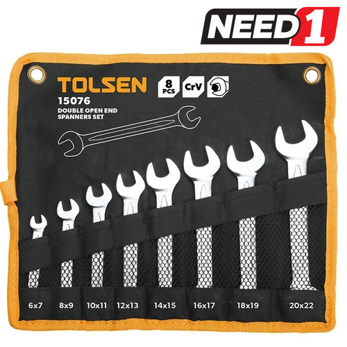 8pc Wrench Set - Double Open End