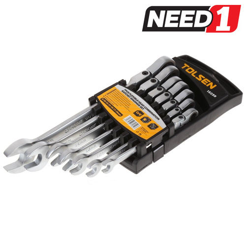 7pc Flex Head Combo Ratchet Spanner Set