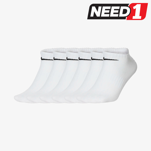 6 Pairs Unisex Everyday Lightweight Training No-Show Socks