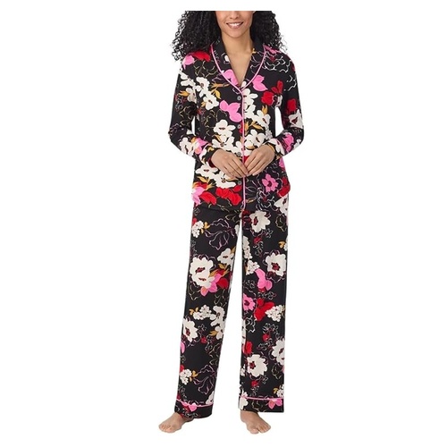 Women's 2pc Shawl Collar PJ Set