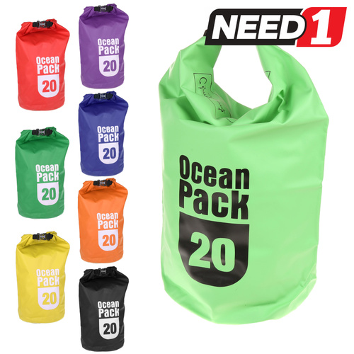 OCEAN PACK Waterproof Dry Bag 20L Available in various colours need1