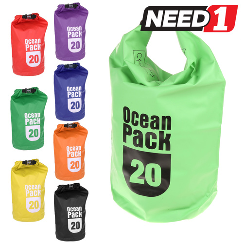 OCEAN PACK Waterproof Dry Bag 20L - Available in various colours