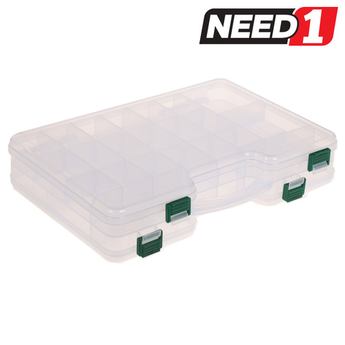 Double Sided Clear Plastic Tackle Box