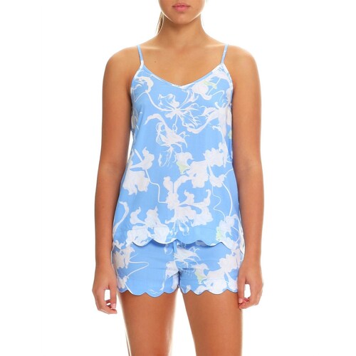 Dahlia Blue Cami and Boxer