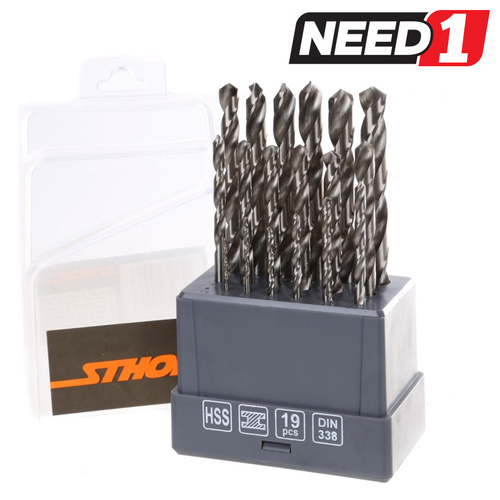 19pc HSS Drill Set