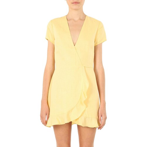 Naomi Linen Wrap Dress