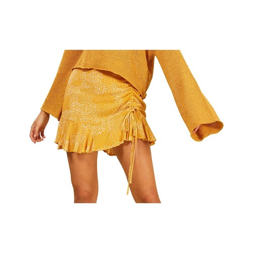 Golden Safari Mini Skirt