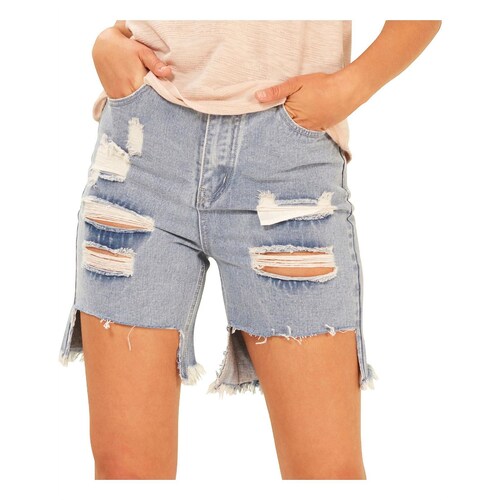 Chillen Girlfriend Denim Short
