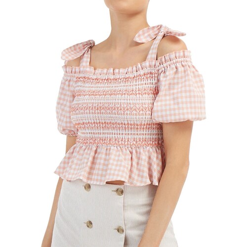 Iris Check Top