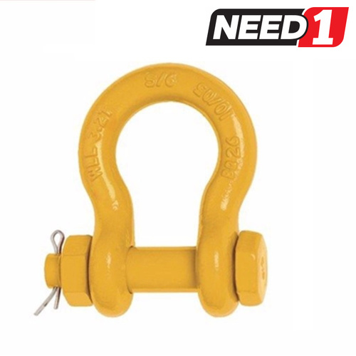 Grade S Safety Pin Bow Shackle - 3.2T