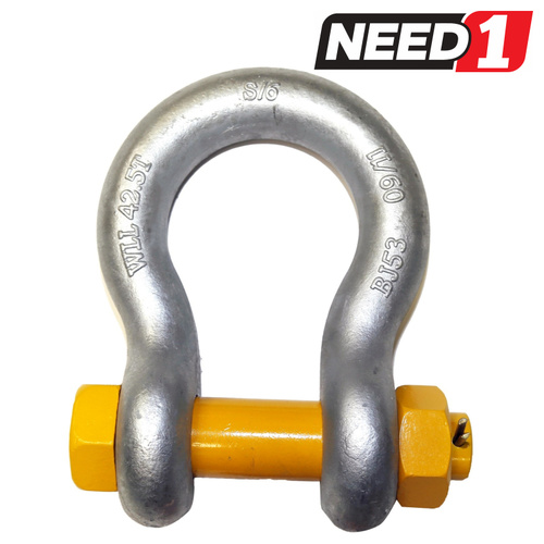 Safety Pin Bow Shackle - WLL 42.5T