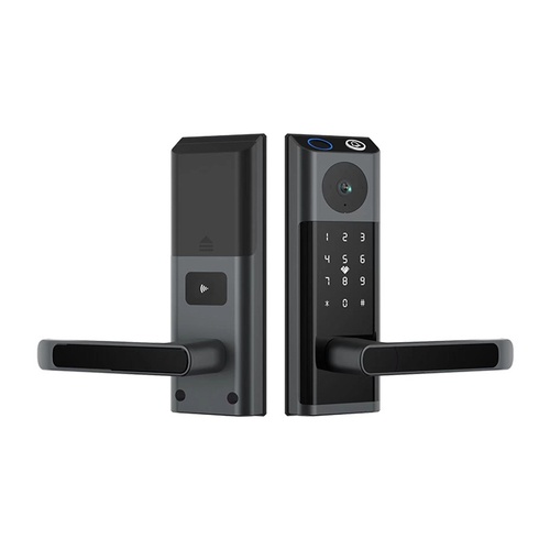 Touchscreen Entry Door Lock with Handle Fingerprint, Camera & Fingerprint