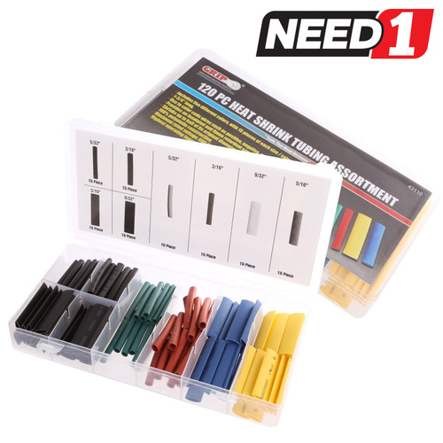 120pc Heat Shrink Tubing Assortment