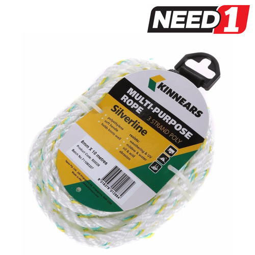 3-Strand Multi-Purpose Rope - 10m x 8mm