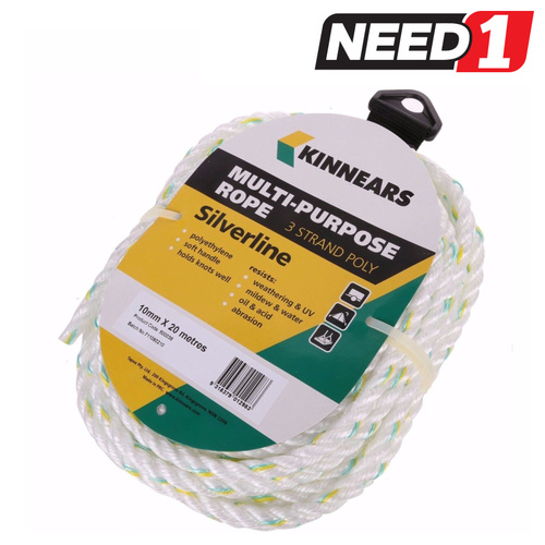 3-Strand Multi-Purpose Rope - 20m x 10mm