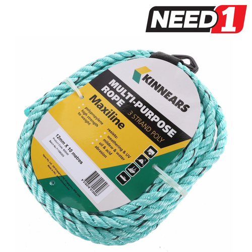 3-Strand Multi-Purpose Rope - 10m x 12mm