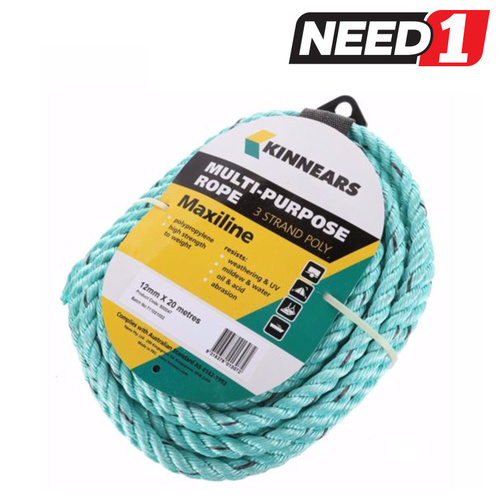 3-Strand Multi-Purpose Rope - 20m x 12mm
