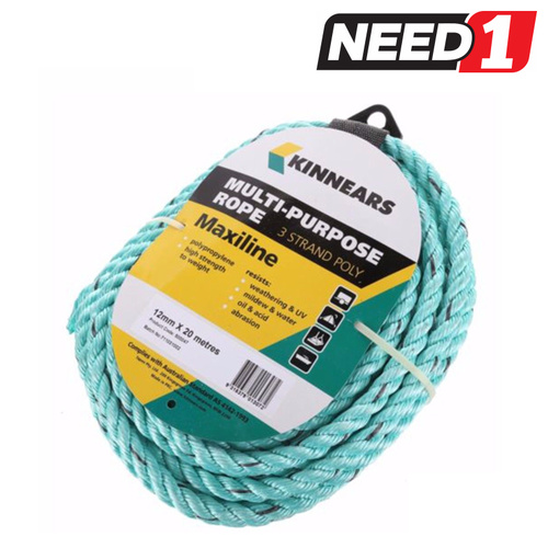 3-Strand Multi-Purpose Rope - 20m x 12mm