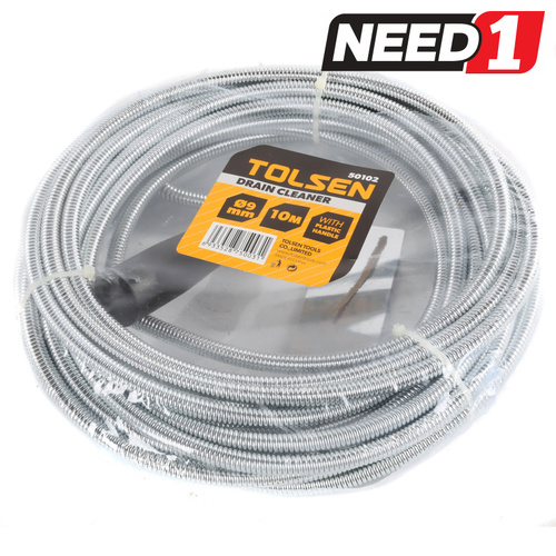  Sink Drain Cleaner with Plated Steel Spring & Zinc Plated 'S' Hook - 9mm