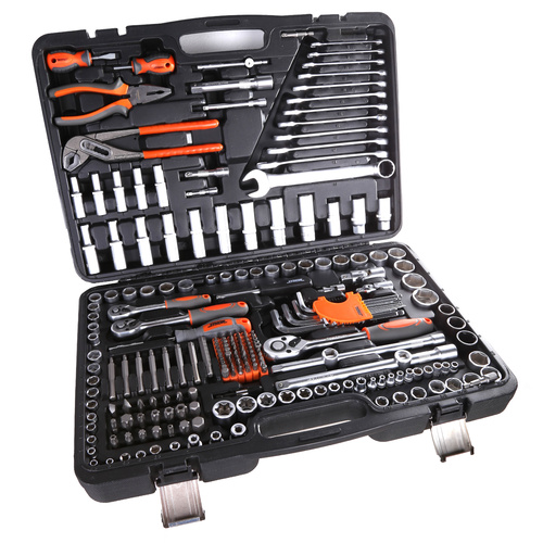225pc 1/2", 3/8" & 1/4" Drive Socket Set CrV