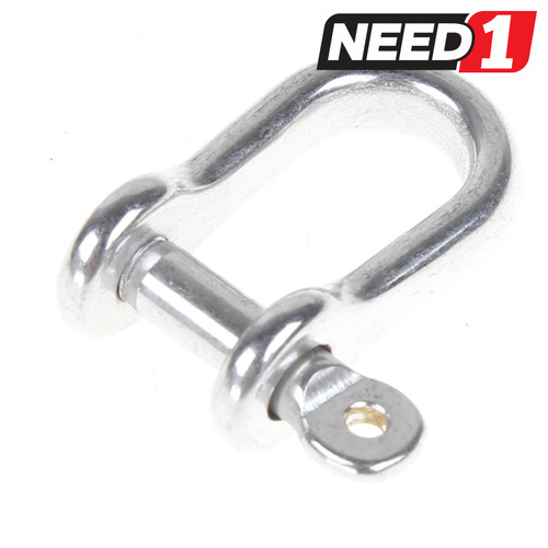 (5 Pack)  Dee Shackle | 6mm | STAINLESS STEEL GRADE 316 | Semi Round 