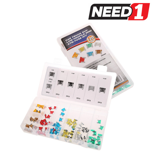 120pc Auto Mini Fuse Assortment