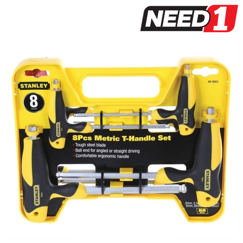 8pc T-Handle Ball End Set