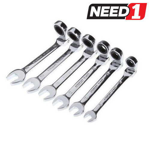 6pc Flexible Ratcheting Wrench Set
