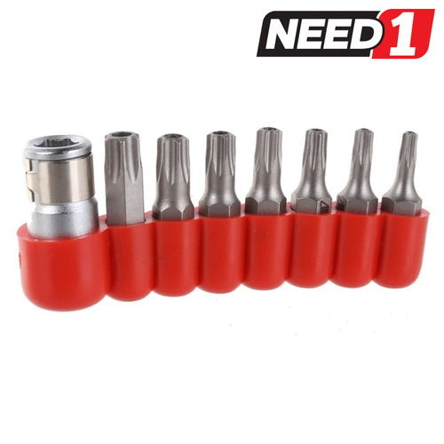 8pc Tamper-Proof Torx Scew Bit Set