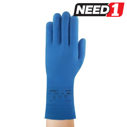 Alphatec Blue Latex Rubber Gloves