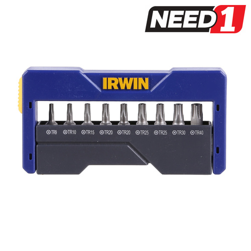  10pc Torx Security Insert Bit Set. TR9 - TR40 | Includes 57mm Adapter