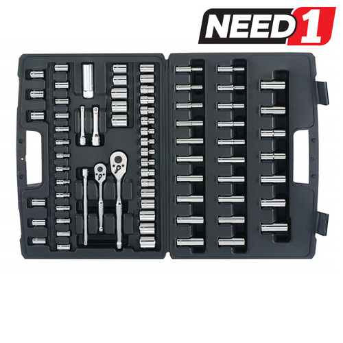 75pc Mechanics Tool Socket Set