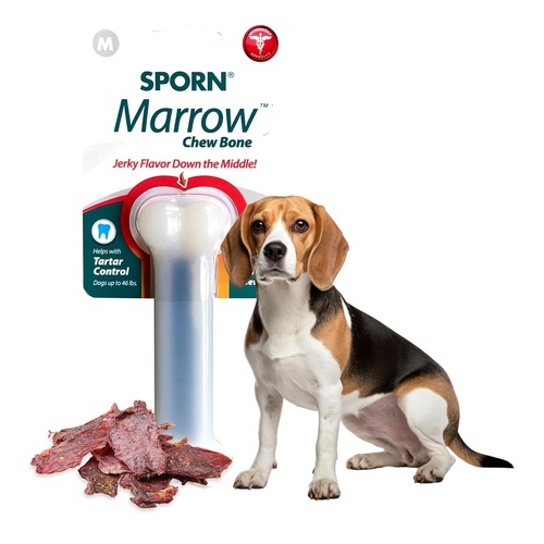 5 x Medium Jerky Flavour Marrow Chew Bone Dog's Toy