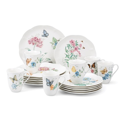 18pcs Butterfly Meadow Dinnerware Set