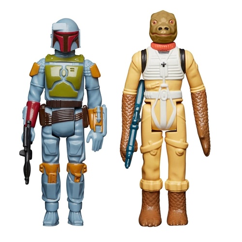2pk Retro Collection Special Bounty Hunters Boba Fett & Bossk, 3.75"