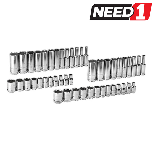 47pc SAE/Metric 1/4" Drive Socket Accessory Set