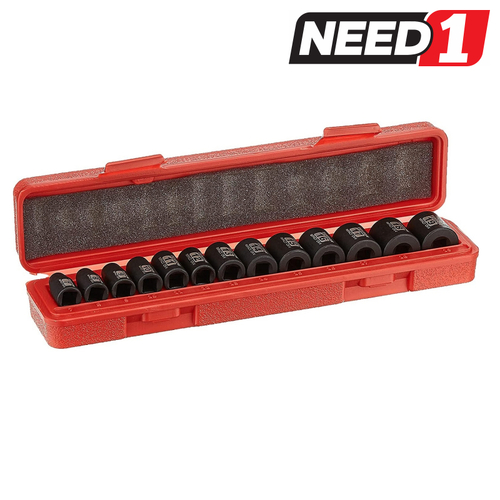 13pc 3/8" Drive Shallow Impact Socket Set