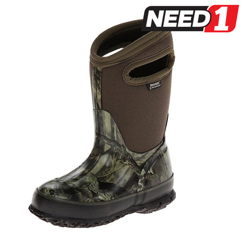 Kid's Classic Flower Stripes Winter Snow Boots
