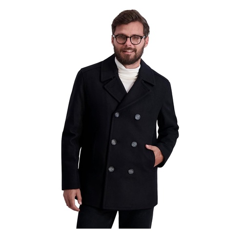 Men's Melton Double Breasted Peacoat