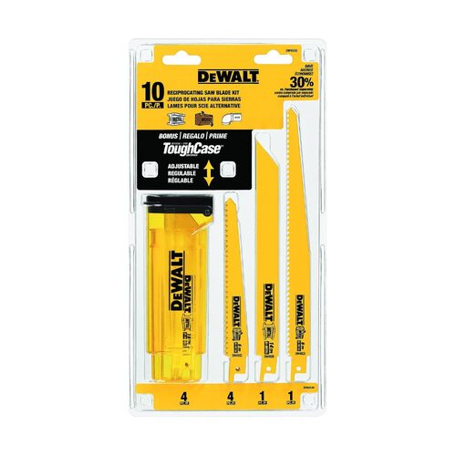 10pcs Bi-Metal Reciprocating Saw Blades Set with Case