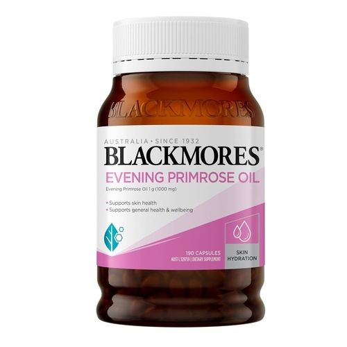 3 x 190 Capsules Evening Primrose Oil to Support Skin Health & Hydration