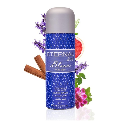 200ml Men's Long Lasting Blue Body Spray