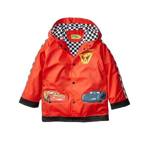 Unisex Kid's Lightning McQueen Hooded Rain Jacket