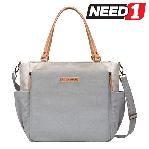 City Carryall Diaper Tote Bag, Birch/Stone